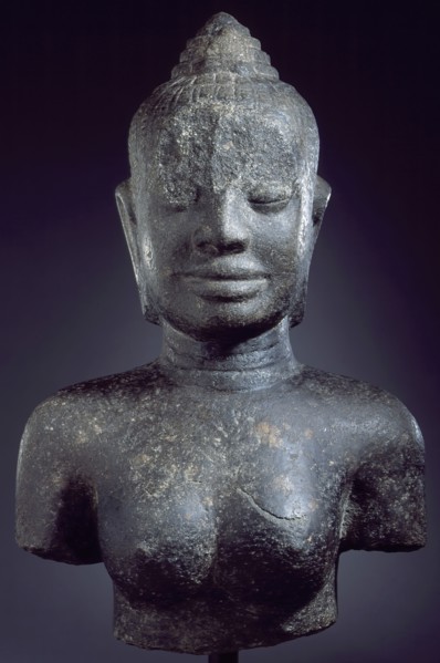 Bust of the Buddhist Goddess Prajnaparamita (image 2 of 2), 12th-early 13th century. Creator: Unknown.