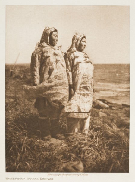 Waterproof Parkas, Nunivak, 1928. Creator: Edward Sheriff Curtis.