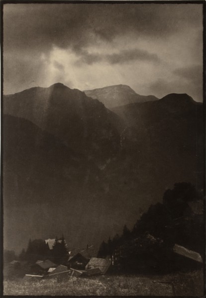 The Passing Storm, Printed 1890 circa. Creator: Paul Martin.