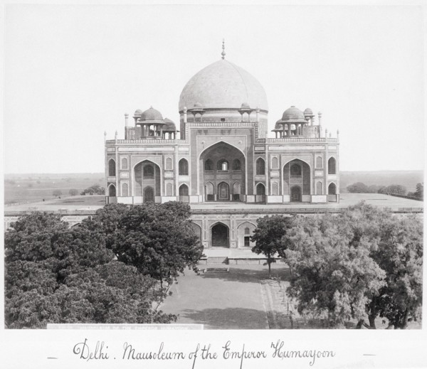Delhi, Mausoleum of the Emperor Humayoon, Late 1860s. Creator: Samuel Bourne.
