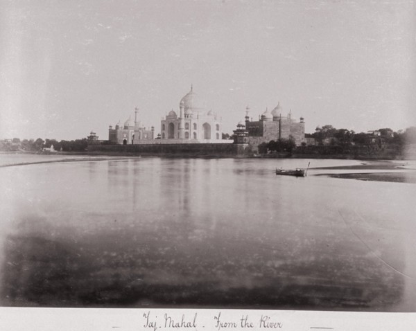 Taj Mahal-from the River, Late 1860s. Creator: Samuel Bourne.