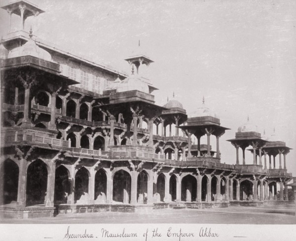 Secundra, Mausoleum of the Emperor Akbar, Late 1860s. Creator: Samuel Bourne.
