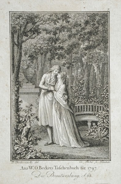 Illustration for 'Becker's Almanac for 1798', 1798. Creators: Daniel Nikolaus Chodowiecki, Clemens Kohl.