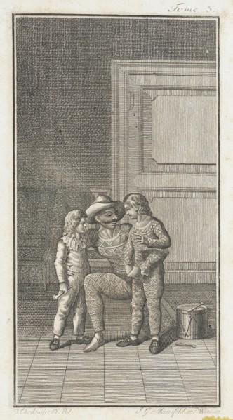 Illustration for the 'Works of J.P.C. Florian', 1796. Creator: Daniel Nikolaus Chodowiecki.