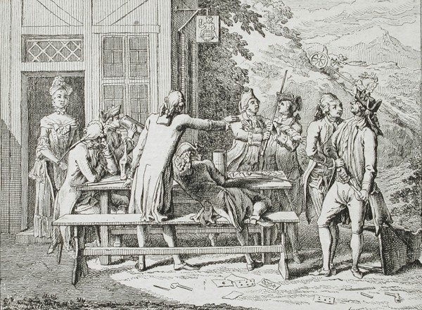 Illustration for Basedow's 'Elementary Work', 1770. Creator: Daniel Nikolaus Chodowiecki.