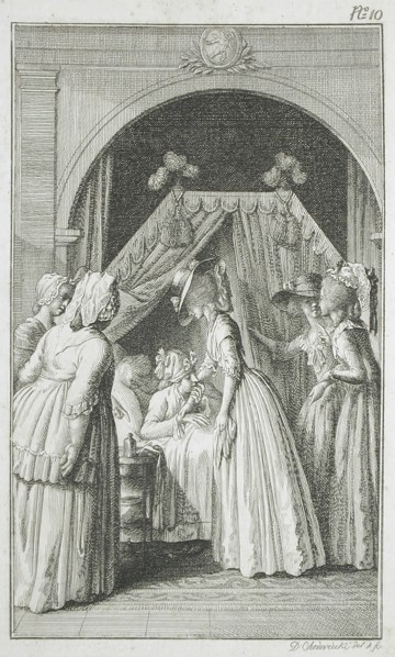 Illustration for Richardson's 'Clarissa', 1785. Creator: Daniel Nikolaus Chodowiecki.