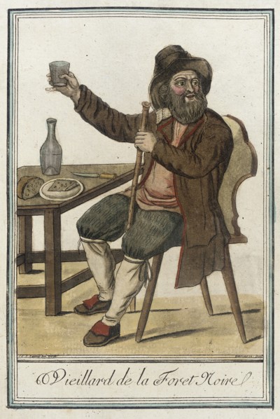 Costumes de Différents Pays, 'Vieillard de la Foret Noire', c1797. Creators: Jacques Grasset de Saint-Sauveur, LF Labrousse.