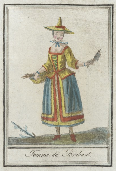 Costumes de Différents Pays, 'Femme du Brabant', c1797. Creators: Jacques Grasset de Saint-Sauveur, LF Labrousse.