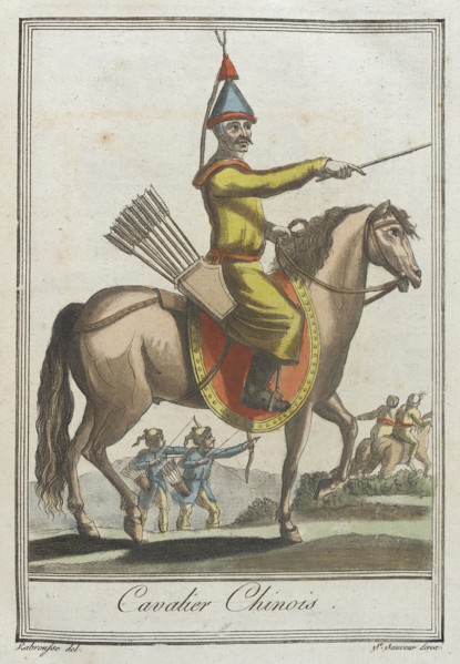 Costumes de Différents Pays, 'Cavalier Chinois', c1797. Creators: Jacques Grasset de Saint-Sauveur, LF Labrousse.