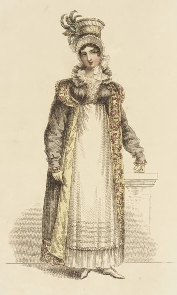 Fashion Plate (Carriage Costume), 1816. Creator: John Bell.