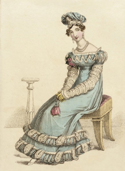 Fashion Plate (Dinner Dress), 1822. Creator: John Bell.