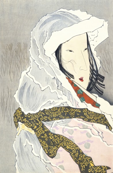 The Dancer Hotoke Gozen at Gioji (image 2 of 3), Published in 1897. Creator: Kobayashi Kiyochika.