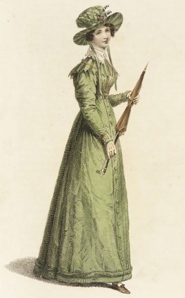 Fashion Plate (Morning Dress), 1825. Creator: Rudolph Ackermann.