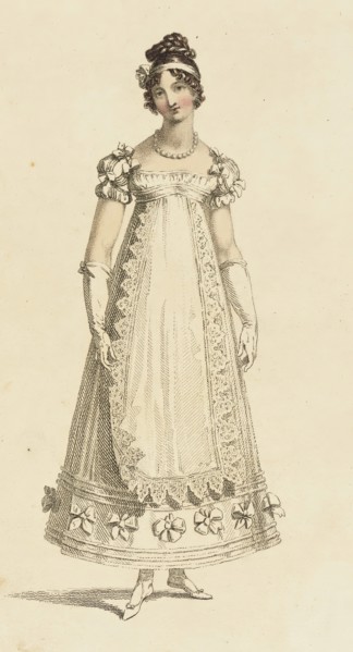 Fashion Plate (Parisian Ball Dress), 1817. Creator: Rudolph Ackermann.