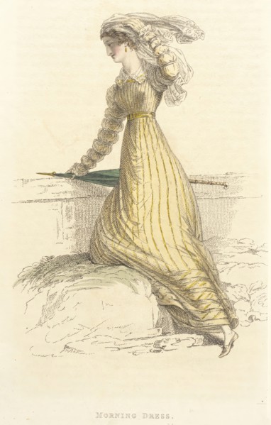 Fashion Plate (Morning Dress), 1824. Creator: Rudolph Ackermann.