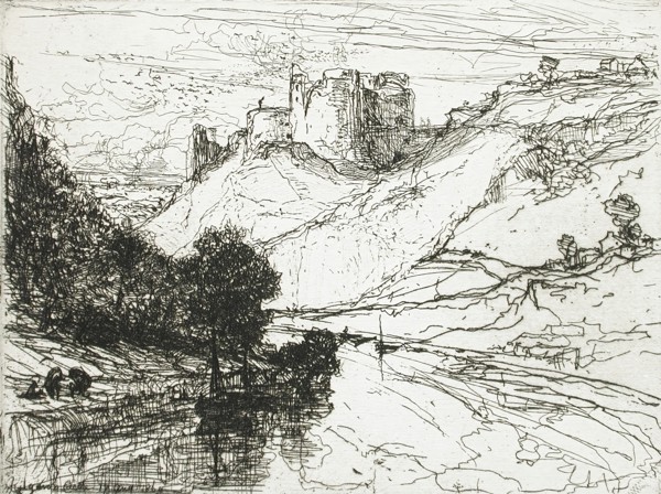 Kilgaren Castle, 1864. Creator: Francis Seymour Haden.