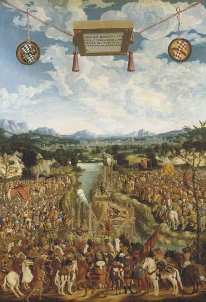 Manlius Torquatus Fighting a Gaul. Creator: Ludwig Refinger.