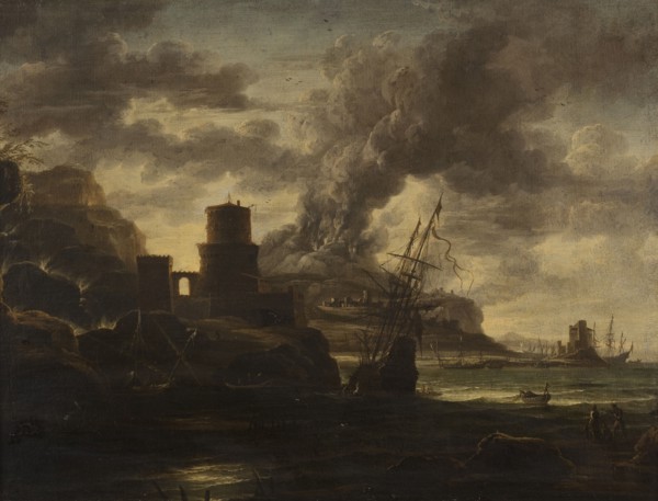 Harbour Scene. Creator: School of Salvator Rosa.