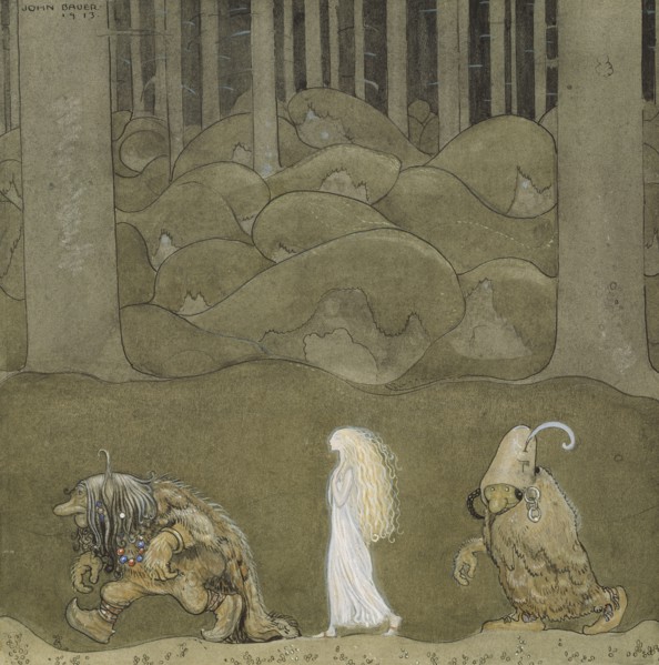 The Princess and the Trolls, 1913. Creator: John Bauer.