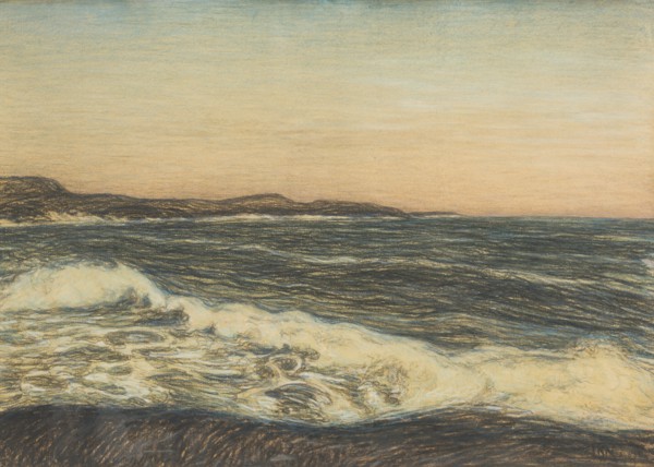 Seashore and Ground-Swell, late 19th-early 20th century. Creator: Karl Nordström.