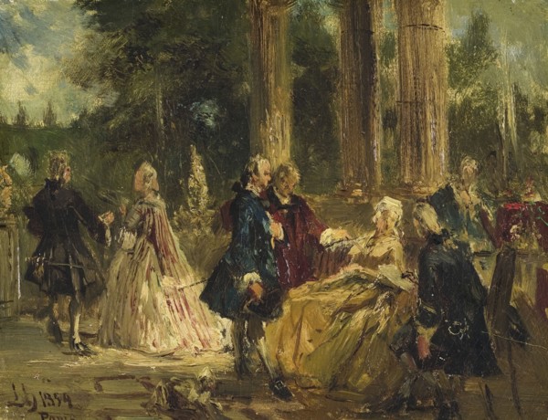 Rococo. Study, 1854. Creator: Ludwig von Hagn.