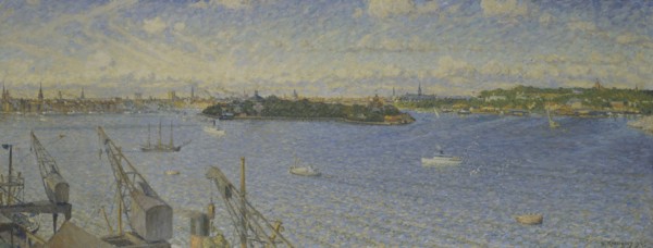 Stockholm Ström from Fjällgatan, 1925. Creator: Nils Kreuger.