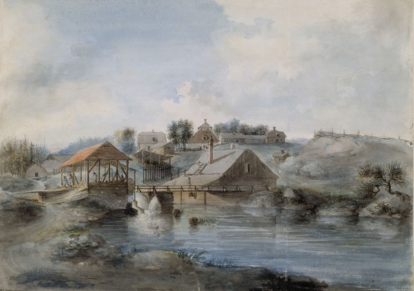View from the Bernshammar Sawmill, 1793. Creator: Pehr Nordquist.