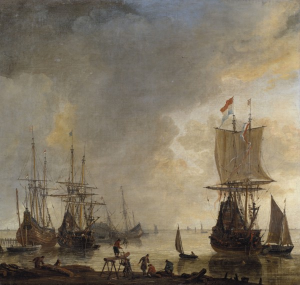 The Ship-yard in Amsterdam, mid-17th century. Creator: Reinier Zeeman.