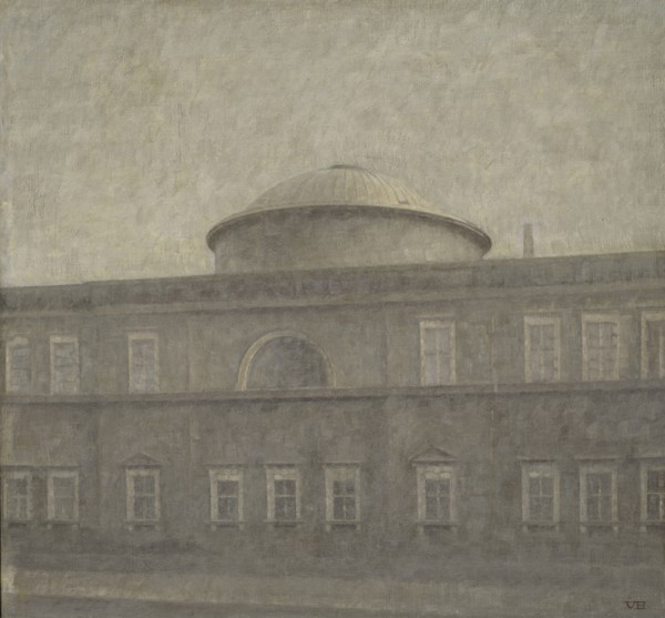 The Royal Palace Church in Copenhagen, 1910. Creator: Vilhelm Hammershoi.