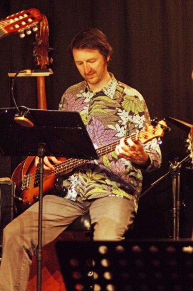 Andy Hamill, Oxley-Meier Guitar Project, Verdict Jazz Club, Brighton, East Sussex, May 2023. Creator: Brian O'Connor.