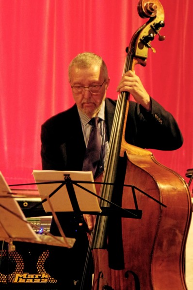 Dave Green, Art Themen Project, Battle Jazz Festival, Battle, East Sussex, July 2023. Creator: Brian O'Connor.