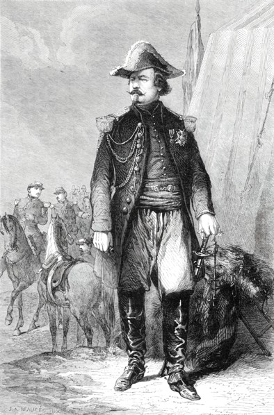 Portrait of Marshal Canrobert, for the Gallery of Versailles, painted by M. Beaucé, 1860. Creator: Unknown.
