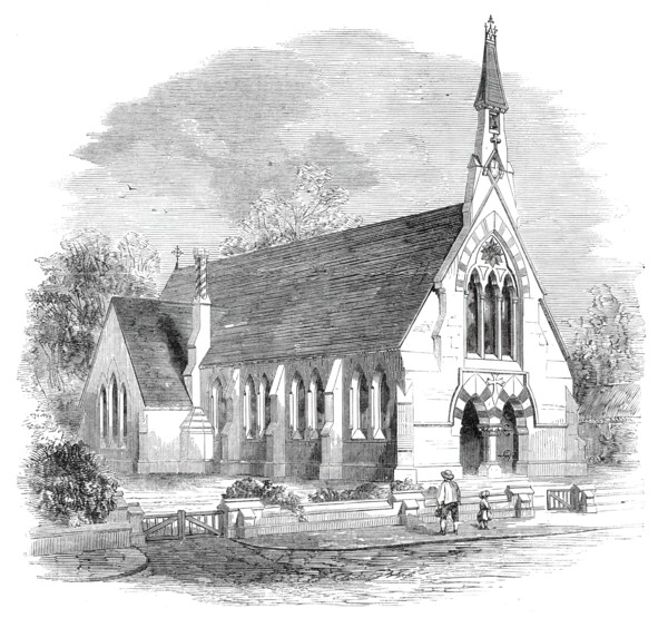 Holy Trinity Chapel School at Reach, Cambridgeshire, 1860. Creator: Unknown.
