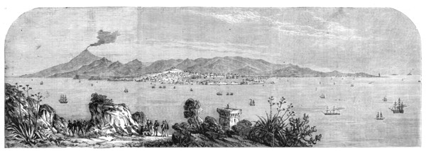 My Last Look at Sicily, taken by our special artist, Frank Vizetelly, from the coast of..., 1860. Creator: Unknown.
