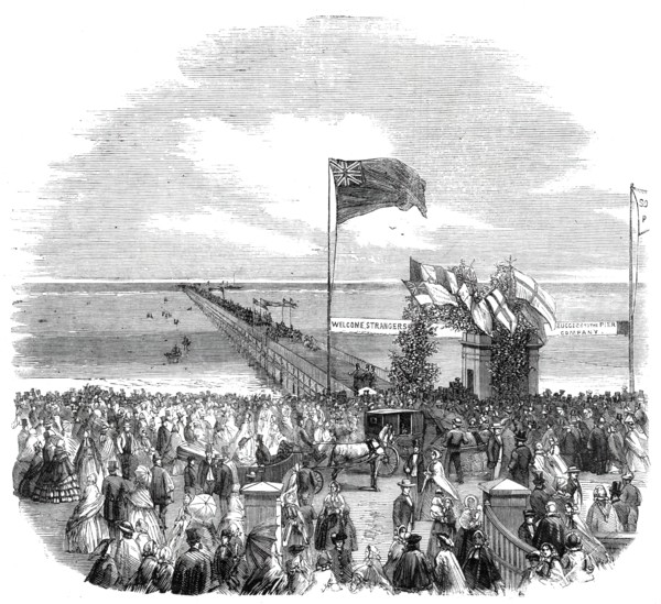 The Opening of Southport Pier, 1860. Creator: Unknown.