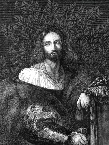 The Beaucousin Collection at the National Gallery - "Ariosto" by Titian, 1860. Creator: Unknown.