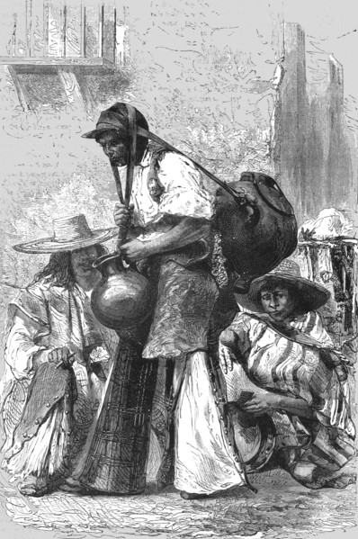 'Mexican Water-Carrier (Aguador); A Zigzag Journey through Mexico', 1875. Creator: Unknown.