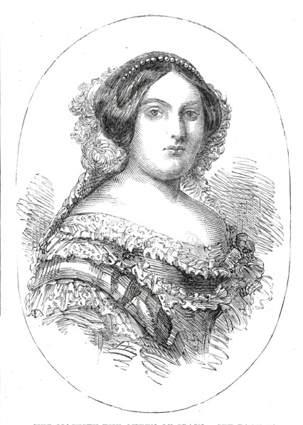 Her Majesty the Queen of Spain, 1860. Creator: Unknown.