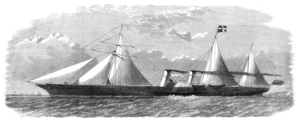 The new clipper steam-ship "Ly-ee-moon", built for the opium trade, 1860. Creator: Unknown.
