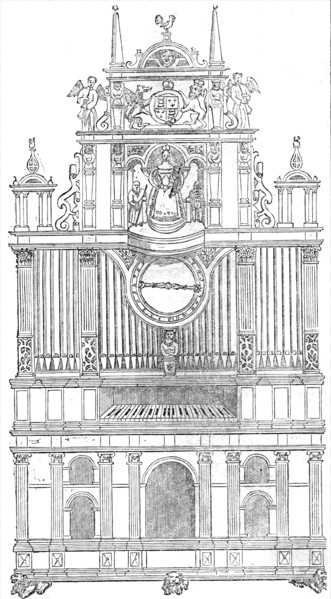 Curious musical instruments of the sixteenth century, 1860. Creator: Unknown.