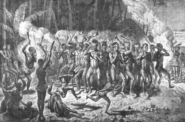 'A Nocturnal "Pilou-Pilou" - New Caledonia; Some Account of New Caledonia', 1875. Creator: Unknown.