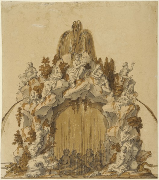 Design for the Fontaine des Arts et des Muses, Versailles. Creator: Anon.