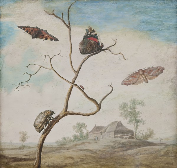 Still life with landscape, 17th century. Creator: Margareta de Heer.
