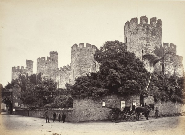 Conwy Castle, general view looking west (702), Printed 1860 circa. Creator: Francis Bedford.