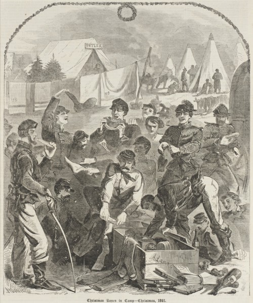 Christmas Boxes in Camp - Christmas, 1861, 1862. Creator: Unknown.