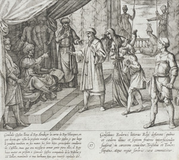 The Letter Orders the Murder of Gonzalo Gustos and the Capture of the Infantes, 1612. Creator: Antonio Tempesta.