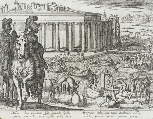 The Temple of Diana at Ephesus, published 1610. Creator: Antonio Tempesta.