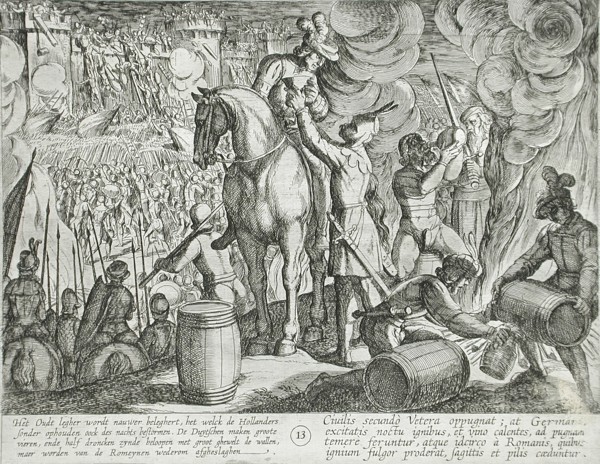 Attack on a Roman Fortress at Night, Publshed 1612. Creator: Antonio Tempesta.