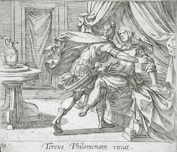 The Rape of Philomela, published 1606. Creators: Antonio Tempesta, Wilhelm Janson.