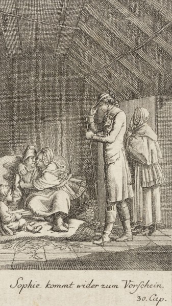 Plate 10 for Oliver Goldsmith's 'The Vicar of Wakefield', 1776. Creator: Daniel Berger.